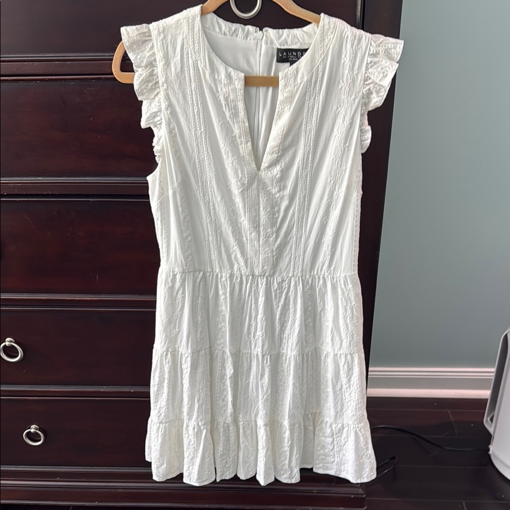 White Ruffled Dress by A New Day